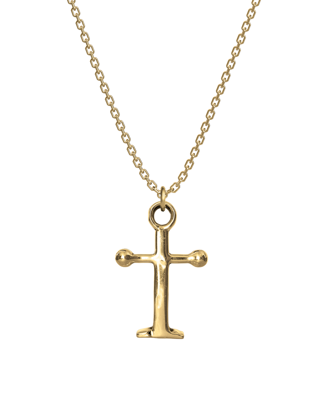 Anchor Cross Gold Necklace