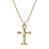 Anchor Cross Gold Necklace