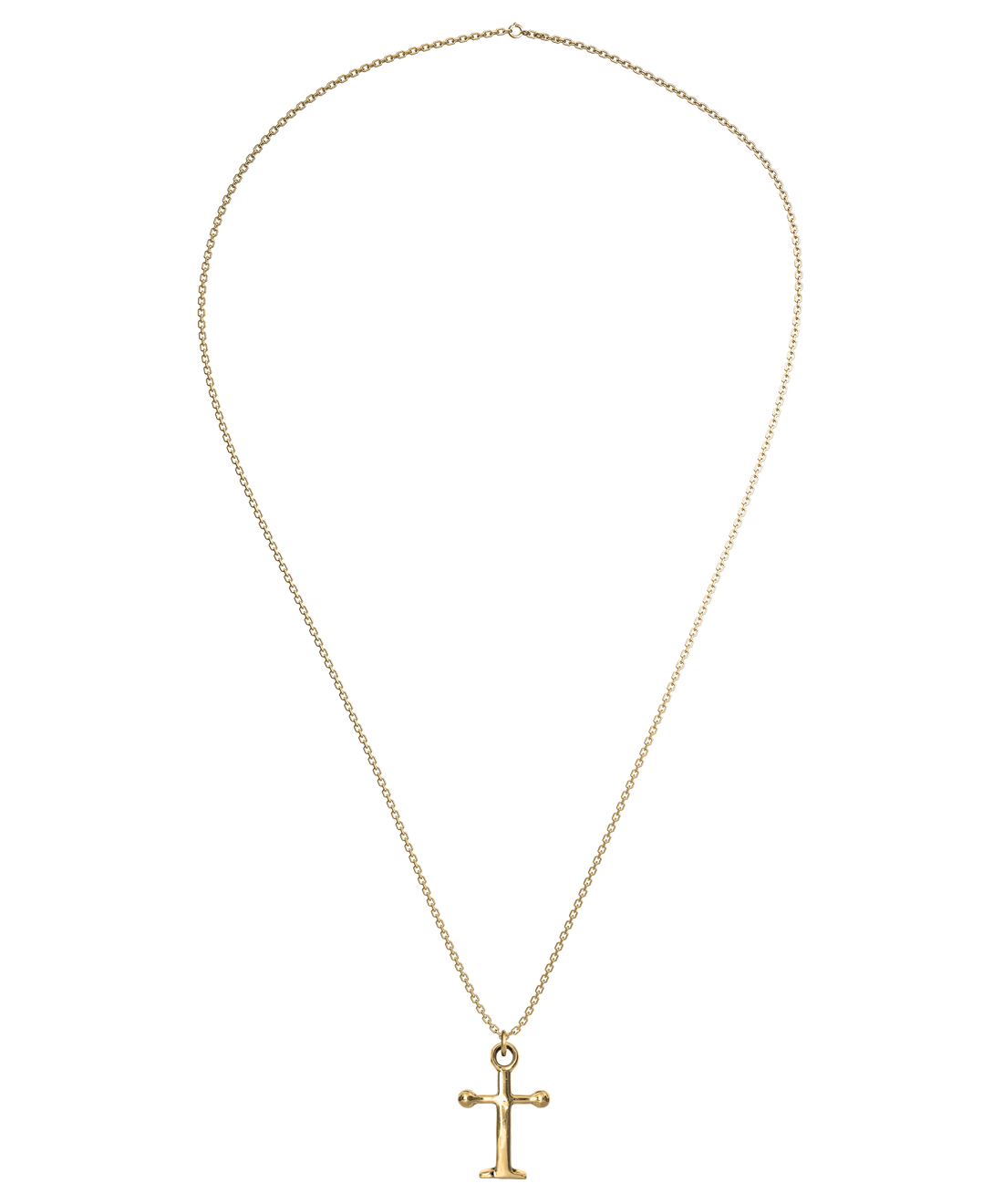Anchor Cross Gold Necklace