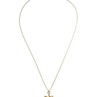 Anchor Cross Gold Necklace