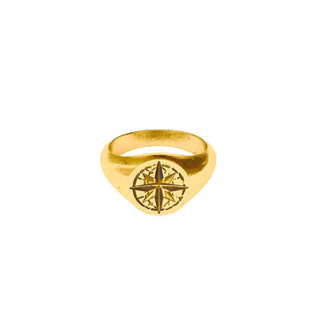 Compass Ring Gold