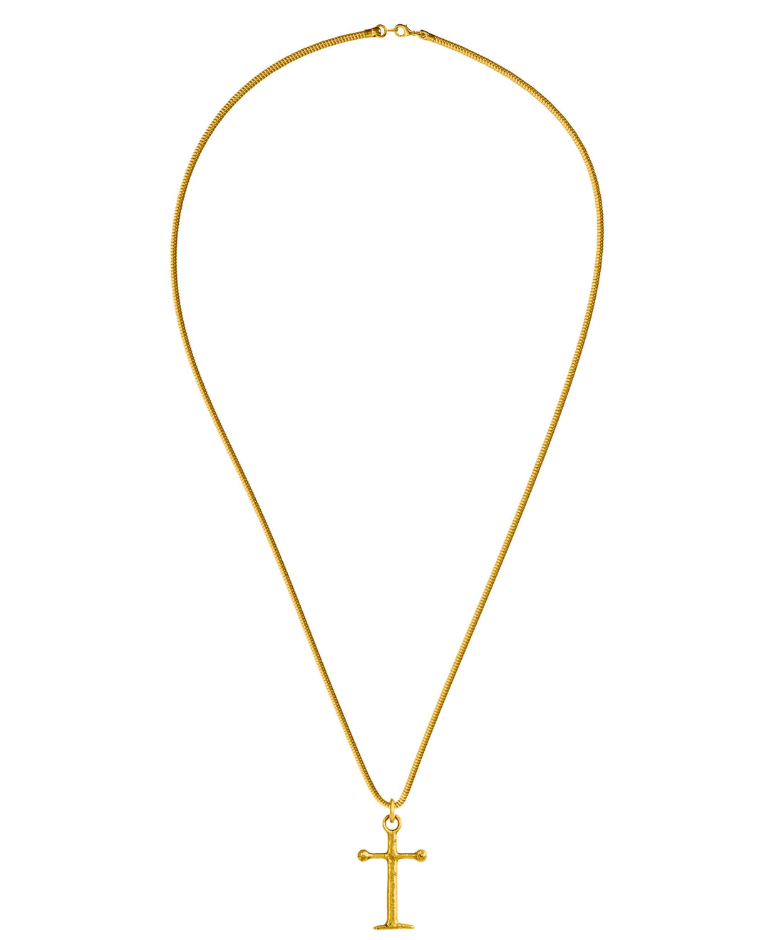 Anchor Cross Gold Necklace